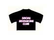 Social Distancing Club - Cropped T-Shirt