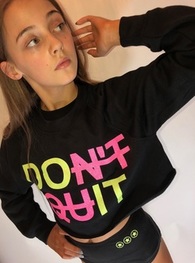 Starr DONT QUIT Cropped Sweater