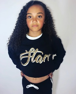 Starr Leopard Print Cropped Sweater