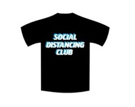 Social Distancing Club - Full T-Shirt in Blue