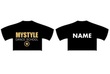 Mystyle Street - Cropped T-Shirt - Black