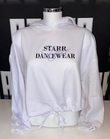 Signature Starr - White Cropped Hoodie - Adult