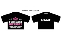 Feb Birthday Lockdown - Cropped T-Shirt