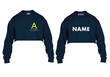 Alpha Academy - Cropped Sweater - Navy Blue