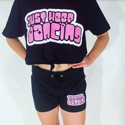 Just Keep Dancing -  Black Shorts