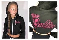 Disco Barbie Cropped Hoodie