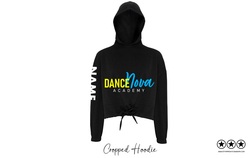 Dance Nova - Blue Logo - Cropped Hoodie