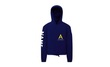 Alpha Academy - Cropped Hoodie - Navy Blue