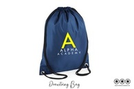 Alpha Academy - Drawstring Bag - Navy Blue