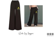 Alpha Academy - Wide Leg Joggers - Black