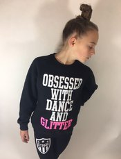 Obsessed with Dance and Glitter Sweater