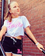 Disco Barbie Gym Shorts to match White Tee