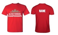 Alton Towers - Red T-Shirt with Personalised option