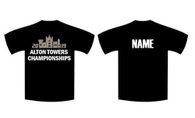 Alton Towers - Black T-Shirt with Personalised option
